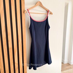 Sincerely Jules Navy Blue Tennis Dress with Colorful Straps (M)